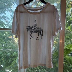 Copper Key White Equestrian Graphic Tee